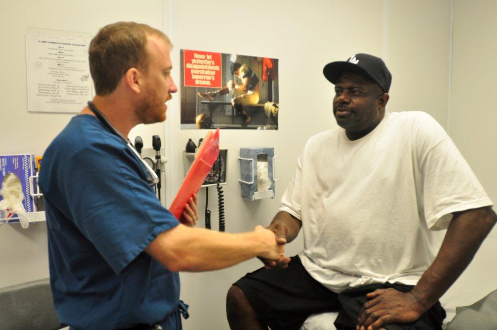 Dr. Chad Moore and patient.1